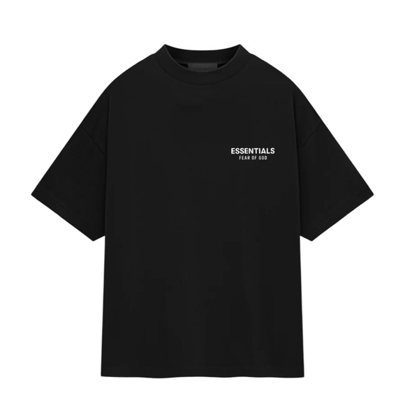 NWT Fear of God Essentials Black CrewNeck Tshirt - Picture 1 of 3